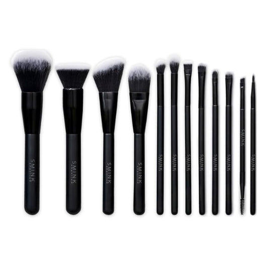 SMINK 12 Piece Makeup Brush Set with face and eye brushes
